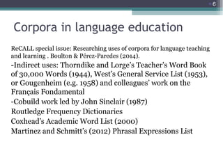 Pedagogical applications of corpus data for English for General and Specific Purposes