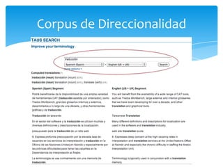 Corpus de Direccionalidad