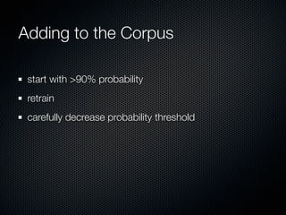 Corpus Bootstrapping with NLTK