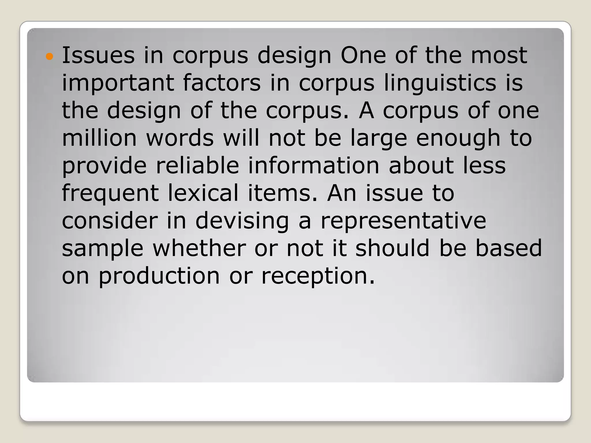 Corpus linguistics | PPTX