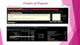 Feature of Program
 