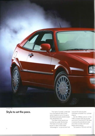 Corrado 16 v & g60   1988-10 review (eng)