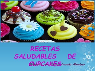 RECETAS
SALUDABLES DE
CUPCAKESElaborado por: Viviana Corrales Mendoza
 