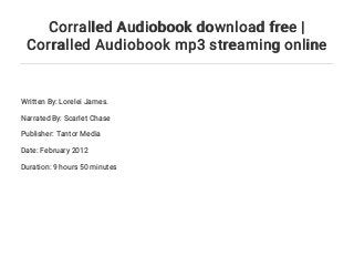 corralled by lorelei james corralled by lorelei james