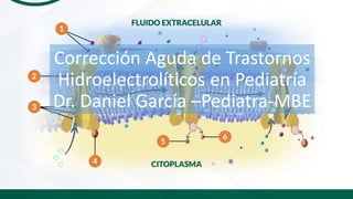Corrección Aguda de Trastornos
Hidroelectrolíticos en Pediatría
Dr. Daniel García –Pediatra-MBE
 