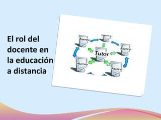 El rol del
docente en
la educación
a distancia
 