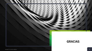 Agregar un pie de página 8
GRACIAS
 