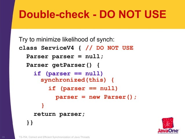 Correct and efficient synchronization of java thread | PPT