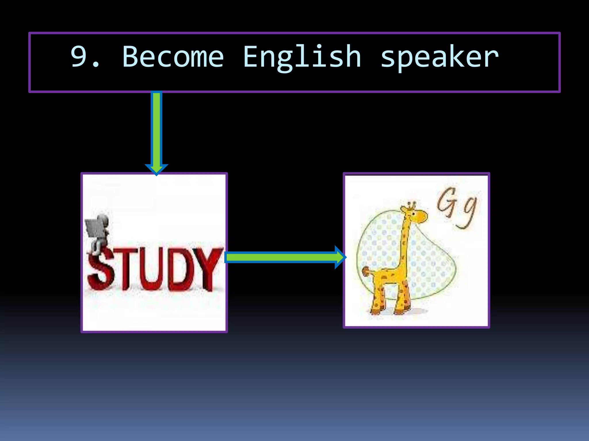9. Become English speaker