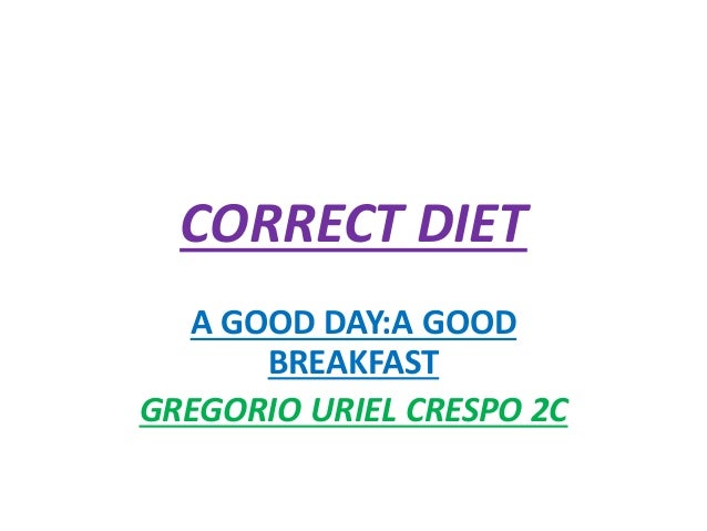Correct Diet - 