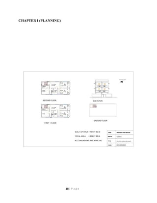 Planning Analysis Designing and Estimation of Residential Building | PDF