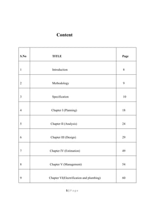Planning Analysis Designing and Estimation of Residential Building | PDF
