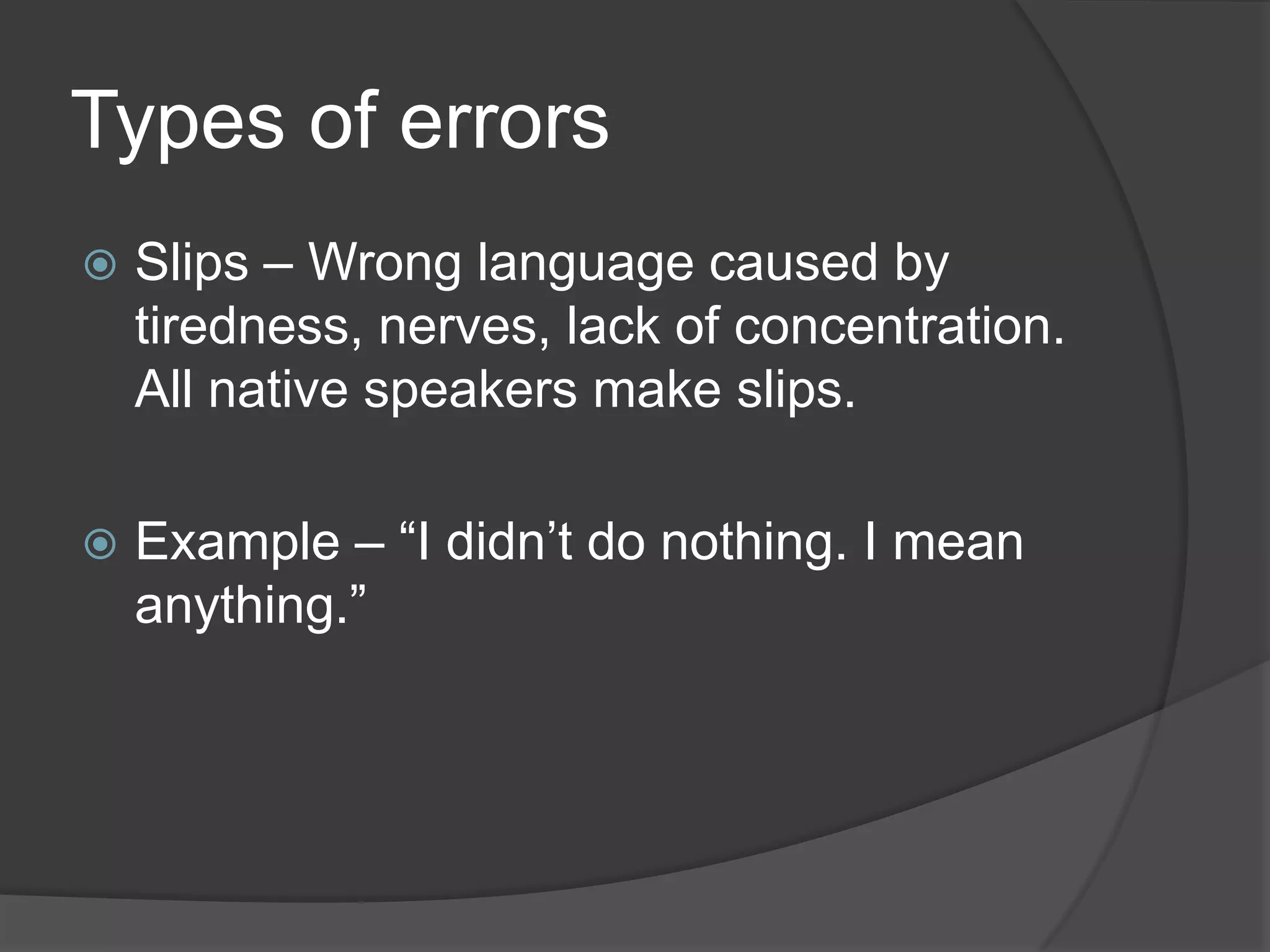 Correcting errors in elt | PPT