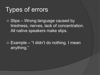 Correcting errors in elt | PPTX