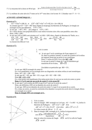 Correction brevet blanc mars 2007