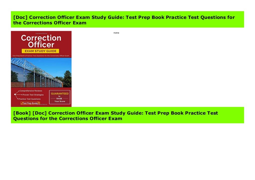 [Doc] Correction Officer Exam Study Guide Test Prep Book Practice Test
