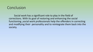 Correctional Setting In Social Work