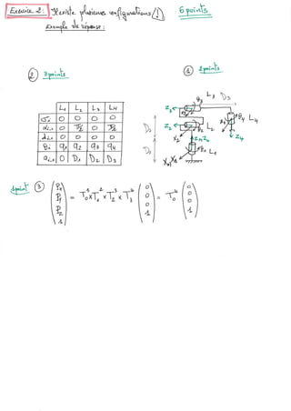 Correction examen Robotique 