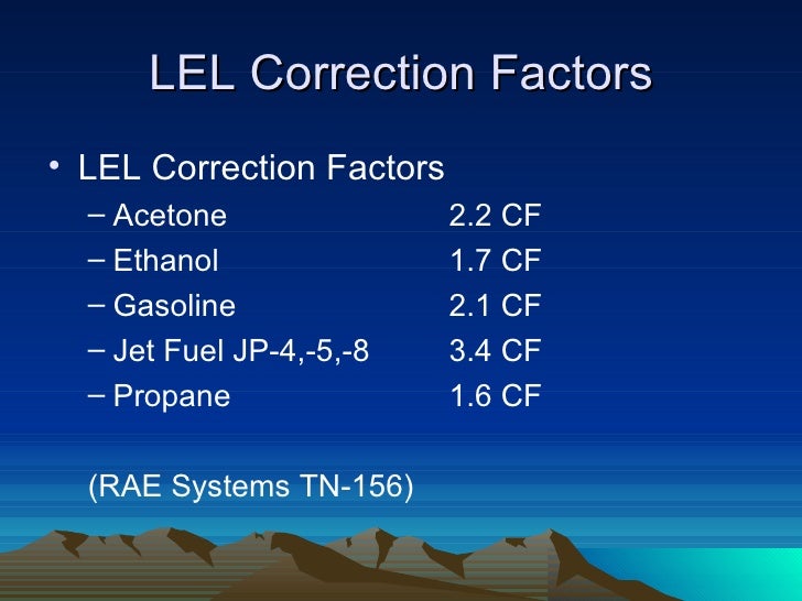 Correction factors basics