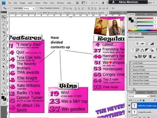 Have
divided
contents up

 