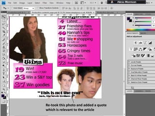 Re-took this photo and added a quote
which is relevant to the article

 