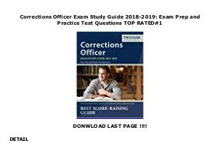Corrections Officer Exam Study Guide 2018-2019: Exam Prep and Practice ...
