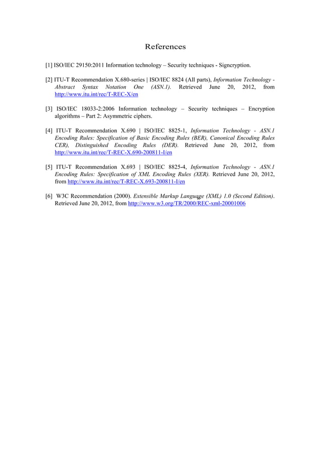 Proposed ISO/IEC 29150 ASN.1 Schema Corrections | PDF