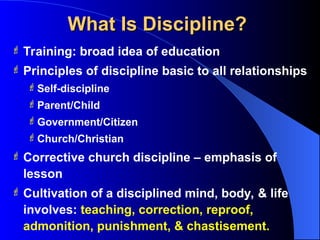 CorrectiveChurchDiscipline.ppt sajfdklfmf7*mkmkmdkmdm%;kaMXKMSDMK$ | PPT