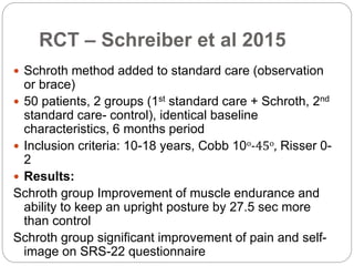 Corrective exercises in the treatment of scoliosis | PPTX