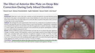 T U E S D A Y , A U G U S T 3 , 2 0 2 1 28
Avicenna J Dent Res. 2018 June;10(2):63-66
 