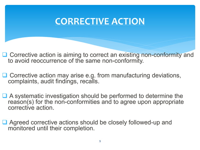 Corrective & Preventive actions (CAPA) | PPTX | Business | Business and ...
