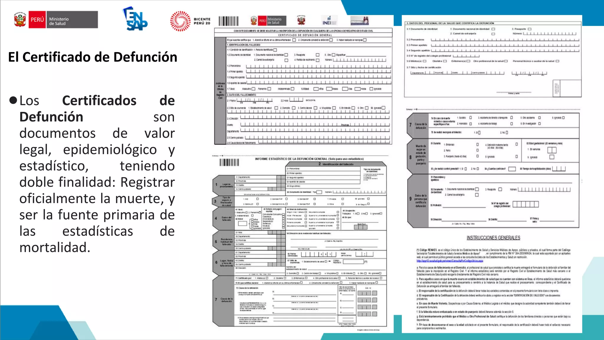 CORRECTO LLENADO DE CERTIFICADO DE DEFUNCION.pptx
