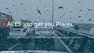 Copyright © 2019 Echodyne Corp. All rights reserved.
ACES .. to get you Places
You can’t see through this windshield very ...