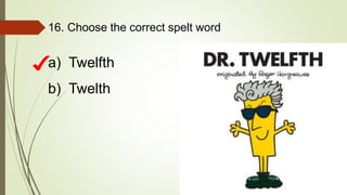 IS 12TH CORRECT WORD visual data 7