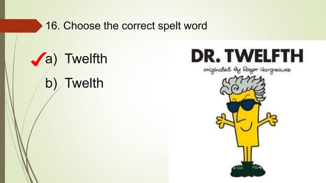 12 CORRECT SPELLING visual data 5