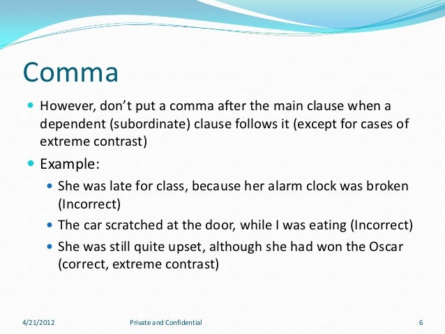 correct use of punctuations proper use of commas