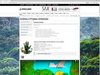 Reportagem sobre o corredor ecologico