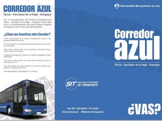 Corredor Azul - Lima Metropolitana