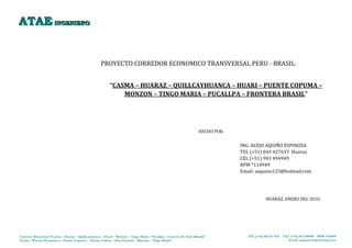 Corredor Económico Norcentral Perú-Brasil