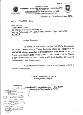 Tenente da PM de Goiás é preso por ameçar delegado de Polícia