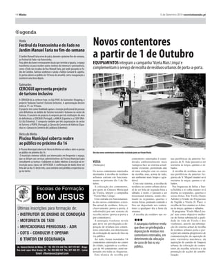 12 ??????????? 1 de Setembro 2016 correiodominho.ptcorreiodominho.pt 5 de Setembro 2019 Minho 13
Famalicão
FAMALICÃO
| Patrícia Sousa |
Desde 2002 que é assim e ontem
à noite voltou a cumprir-se a tra-
dição. Autarcas do concelho de
Famalicão sentaram-se à mesma
mesa sem pedidos na algibeira
nem cores partidárias como te-
ma de conversa. No jantar, que
decorreu na 36.ª Feira de Artesa-
nato e de Gastronomia, que ter-
mina no próximo domingo, o
presidente da Câmara Municipal
de Famalicão, Paulo Cunha, as-
sumiu que esta “é mais uma
oportunidade para os autarcas se
conhecerem melhor e um mo-
mento de geração de compro-
misso e de aproximação”.
Embora “não haja paragens do
trabalho” na câmara municipal e
nas juntas de freguesia, este con-
vívio entre os autarcas das 34
freguesias e uniões de freguesia
do concelho surge em jeito de
rentrée, porque “o mês de Se-
tembro é sempre associado ao
recomeço”. “Queremos criar um
convívio amistoso, solidário e
comprometido entre os diferen-
tes autarcas à volta da mesa com
conversas informais e sem falar
de assuntos das freguesias ou do
concelho”, lembrou Paulo Cu-
nha.
De fora ficam os pedidos dos
autarcas e as cores políticas.
“Aliás as cores políticas não en-
tram neste jantar nem em mo-
mento nenhum na relação entre
a câmara municipal e as juntas e
uniões de freguesia”, garantiu
Paulo Cunha, assumindo “sim-
patia por todos, sem excepção,
seja presidente de junta ou mem-
bro da assembleia de freguesia”.
E o autarca foi mais longe: “é
nesta consideração que me reve-
jo e que coloco no dia a dia, ten-
do uma acção comprometida,
justa e equitativa que vá de en-
contro a todas as ambições da
comunidade”.
Este sinal de “maturidade de-
mocrática pratica-se em Famali-
cão”, mas o presidente lamenta o
facto de “infelizmente não acon-
tecer em todos os lados”. Em Fa-
malicão, continuou Paulo Cu-
nha, “em circunstância alguma
um autarca é tratado de forma
diferente por força do partido
político que representa”. Autarca
confidenciou mesmo que, às ve-
zes, nem sabe “se o autarca é do
PSD, PS, CDS ou independente,
o que interessa é que é um autar-
ca e representa uma freguesia e é
nessa condição que estão cá to-
dos”.
A organização do encontro
coube este anos aos presidentes
de Junta de Freguesia de Moge-
ge, José Carlos Lima, e ao presi-
dente da União de Freguesias de
Esmeriz e Cabeçudos, Armindo
Moura. Principiantes nestas an-
danças, confidenciaram, em jei-
to de brincadeira, que “quem ge-
re uma junta de freguesia não
tem dificuldades em organizar
um jantar”.
“Foi a primeira vez que tive es-
ta experiência. Foi um desafio,
mas valeu a pena pelo grande es-
pírito de colaboração com o co-
lega autarca. Fizemos contactos
e viemos escolher a ementa, por-
que é importante escolher boa
comida e boa bebida para correr
tudo bem”, atirou José Carlos
Lima, aplaudindo o facto de to-
dos os autarcas estarem presen-
tes.
Também Armindo Moura esta-
va satisfeito com a organização.
“Este jantar é sinónimo de con-
vívio e de espírito de camarada-
gem. Aqui conseguimos estar to-
dos na conversa e não se sente
política”, confirmou. E Armindo
Moura foi peremptório: “é uma
noite livre e independente e esta
forma de estar deve-se ao presi-
dente da câmara, ele não vê a cor
política em nenhuma freguesia”.
Encontro“sem pedidos e partidos”
ajuda a“estreitar laços”entre autarcas
PAULO CUNHA, presidente da Câmara Municipal de Famalicão, jantou, ontem, com os presidentes de junta e uniões de freguesia
do concelho na 36.ª Feira de Artesanato e Gastronomia.Tradição cumpre-se desde 2002.
FLÁVIO FREITAS
Presidente da Câmara Municipal de Famalicão, Paulo Cunha, com os dois autarcas que foram responsáveis, este ano, pela organização do jantar convívio
FLÁVIO FREITAS
Presidentes de junta e uniões de freguesia não faltaram ao jantar
FLÁVIO FREITAS
Jantar é forma de convívio saudável e momento de estreitar laços
 