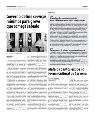 36 Publicidade 5 de Setembro 2019 correiodominho.pt
Hasta Pública
Torna-se público que a Agere - Empresa de Águas, Efluentes e Resíduos de Braga, EM, vai realizar no próximo dia 20
de setembro de 2019, às 11h00 horas na sala de reuniões, sita no edifício AGERE, na Praça Conde de Agrolongo, 115,
4700-312 Braga, o ato público de hasta pública para a venda da seguinte sucata:
Nas seguintes condições:
1. Local e horário de exposição do lote I Peças de bomba de elevação de água: As peças a alienar podem ser obser-
vadas na Estação de Tratamento de Água (ETA) da Ponte do Bico da AGERE EM sito na Rua da Marginal - Ponte
do Bico, Palmeira, 4700-713 Braga, no seguinte horário: 9h00 às 13h00 e das 14h00 às 17h00.
2. Local e horário de exposição do lote de II Contadores de água avariados: Os contadores a alienar podem ser
observados no Centro de Exploração da AGERE EM sito na Depuradora - Real, 4700-264, Braga, no seguinte
horário: 9h00 às 13h00 e das 14h00 às 17h00.
3. As condições da hasta pública e o respetivo programa e condições encontram-se patentes para consulta na página
oficial da AGERE EM, em www.agere.pt, ou na Direção de Compras, todos os dias das 8h30 às 13h00 e das
14h30 às 16h30, entre o dia 5 de setembro de 2019 e o dia 19 de setembro de 2019.
4. A adjudicação far-se-á por arrematação, em hasta pública, perante uma comissão designada pelo Conselho de
Administração da AGERE EM.
5. A adjudicação recairá no licitante que oferecer o maior lanço (maior preço).
A Administração
T3 DÚPLEX SÉ
Completamente
remodelado,
cozinha equipada,
ar condicionado, estores
eléctricos, varanda.
Tlm. 929 442 592
* Imóveis: Compra / Venda/ Medição
* Automóveis. Compra / Venda
* Penhorista: Ouro / Prata/ Relógios/ Pedras Preciosas
* Antiguidades / Obras de arte
* Créditos: Pessoais / Automóvel/ Habitação
POSSIBILIDADE DE VENDA COM OPÇÃO DE COMPRA!
MÁXIMO SIGILO E DISCRIÇÃO...
€€€€ DINHEIRO JÁ €€€€
FINANCIAMENTOS / INVESTIMENTOS
Av. Dr. Porfírio da Silva, n.º 284, 4715-086 Braga
(semáforos da BP, 31 de Janeiro )
Ligue já: 967200625 ou 253615311 statusmoneylda@gmail.com
STATUSMONEY... Porque dinheiro não é problema...
É a solução!!
LOTE S. PEDRO
Com projeto aprovado para moradia
térrea, apenas com garagem
no piso inferior. 700m2 - 85.000€
Tlm. 969 060 901
COMPRO!!!
Imóveis, Automóveis,
Ouro/Prata,
Antiguidades...
Tlm. 967 200 625
Email:
investimentos.imogold@gmail.com
Nome da Profissão
Indicação do Regime de Trabalho
(a tempo parcial ou completo) e Informações Complementares
N.º Oferta
Nome da Freguesia/Concelho
a que respeita
o Posto Trabalho
a ser preenchido
OFERTA DE EMPREGO
Centro de Emprego e Formação Profissional de Braga
Rua Dr. Felicíssimo Campos, n.º 127 - 4700-224 Braga - tlf. 253 469 750 - e-mail: se.braga@iefp.pt
AJUDANTE DE COZINHA 588924115 Contrato de 6 meses, tempo completo, experiência de 1 mês BRAGA
AJUDANTE FAMILIAR 588923671 Contrato de 3 meses, tempo completo, não é necessária experiência BRAGA
ASSISTENTE DE VENDA DE ALIMENTOS AO BALCÃO 588901444 Contrato de 12 meses, tempo completo, experiência de 1 mês BRAGA
BATE-CHAPA DE VEÍCULOS AUTOMÓVEIS 588924061 Contrato sem termo, tempo completo, experiência de 12 meses BRAGA
CABELEIREIRO E BARBEIRO 588884120 Contrato 12 meses renovável BRAGA
CABELEIREIRO E BARBEIRO 588917890 Contrato de 6 meses, tempo completo, experiência de 2 anos VILA VERDE
CANALIZADOR 588896542 Contrato de 12 meses - Pode ser Ajudante BRAGA
CARREGADORES E DESCARREGADORES NÃO QUALIFICADOS DE MERCADORIAS 588915113 Contrato de 6 meses, tempo completo, experiência de 3 meses BRAGA
CONTABILISTA, AUDITOR, REVISOR OFICIAL DE CONTAS E SIMILARES 588922313 Contrato de 12 meses, tempo completo, experiência de 3 anos BRAGA
COZINHEIRO 588896240 Contrato de 6 meses, tempo completo, experiência de 1 ano BRAGA
COZINHEIRO 588925122 Contrato a termo incerto, tempo completo, experiência de 6 meses BRAGA
DESIGNER DE PRODUTO INDUSTRIAL OU DE EQUIPAMENTO 588916144 Contrato de 6 meses, tempo completo, não é necessária experiência VILA VERDE
DESIGNER DE PRODUTO INDUSTRIAL OU DE EQUIPAMENTO 588924999 Contrato de 6 meses, tempo completo, experiência de 1 mês BRAGA
ELETRICISTA DE CONSTRUÇÕES E SIMILARES 588880635 Contrato de 9 meses, tempo completo, experiência de 2 anos VILA VERDE
ELETRICISTA DE CONSTRUÇÕES E SIMILARES 588912456 Contrato sem termo, tempo completo, não é necessária experiência AMARES
ELETRICISTA DE CONSTRUÇÕES E SIMILARES 588912788 Contrato de 12 meses, tempo completo, experiência de 1 ano BRAGA
ELETRICISTA DE CONSTRUÇÕES E SIMILARES 588918986 Contrato sem termo, tempo completo, não é necessária experiência VILA VERDE
ELETRICISTA DE CONSTRUÇÕES E SIMILARES 588919042 Contrato de 12 meses, tempo completo, experiência de 2 meses BRAGA
ELETROMECÂNICO, ELETRICISTA 588907617 Contrato a termo incerto, tempo completo, experiência de 2 anos VILA VERDE
EMPREGADO DE ARMAZÉM 588915636 Contrato de 12 meses, tempo completo, não é necessária experiência BRAGA
EMPREGADO DE ARMAZÉM 588920893 Contrato de 6 meses, tempo completo, não é necessária experiência BRAGA
EMPREGADO DE ARMAZÉM 588924058 Contrato sem termo, tempo completo, não é necessária experiência BRAGA
EMPREGADO DE ESCRITÓRIO EM GERAL 588923068 Contrato de 12 meses, tempo completo, experiência de 6 meses VILA VERDE
EMPREGADO DE SERVIÇOS DE APOIO À PRODUÇÃO 588880700 Contrato de 6 meses, tempo completo, não é necessária experiência BRAGA
EMPREGADO DE MESA 588921404 Contrato de 6 meses, tempo completo, não é necessária experiência BRAGA
EMPREGADO DE MESA 588924062 Contrato de 6 meses, tempo completo, não é necessária experiência BRAGA
EMPREGADO DE MESA 588924111 Contrato de 6 meses, tempo completo, não é necessária experiência BRAGA
ENCARREGADO DA CONSTRUÇÃO 588916145 Contrato sem termo, tempo completo, experiência de 2 anos BRAGA
ENCARREGADOS DAS INDÚSTRIAS TÊXTEIS, DO VESTUÁRIO 588921003 Contrato de 12 meses, tempo completo, experiência de 3 anos BRAGA
ENGENHEIRO ELETROTÉCNICO 588922302 Contrato de 6 meses, tempo completo, não é necessária experiência VILA VERDE
ENGENHEIRO MECÂNICO 588924064 Contrato de 12 meses, tempo completo, não é necessária experiência BRAGA
ESTOFADOR DE SOFÁS E CADEIRAS 588923904 Contrato de 12 meses, tempo completo, experiência de 32 meses BRAGA
INSTALADOR DE AR CONDICIONADO E DE SISTEMAS DE REFRIGERAÇÃO 588925438 Contrato de 6 meses, tempo completo, experiência de 6 meses VILA VERDE
MECÂNICO E REPARADOR, DE MÁQUINAS AGRÍCOLAS E INDUSTRIAIS 588915043 Contrato sem termo, tempo completo, experiência de 2 anos BRAGA
 