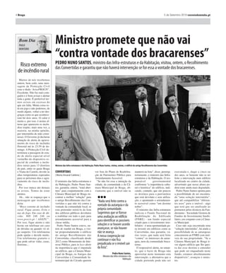 12 1 de Setembro 2016 correiodominho.pt
EDUCAÇÃO
| Patrícia Sousa |
É com “muito entusiasmo” que
o director do Agrupamento de
Escolas de Maximinos vê “final-
mente” o arranque das obras na
Escola Secundária de Maximi-
nos. Hoje, o presidente e a ve-
readora da Educação da Câmara
Municipal de Braga e o delega-
do da Direcção Regional de
Educação Norte visitam a esco-
la, onde já estão instalados 58
contentores.
Quase 10 anos depois, a Escola
Secundária de Maximinos vai
ser remodelada, uma vez que as
outras quatro escolas secundá-
rias do concelho (Escola Secun-
dária D. Maria II, Escola Secun-
dária Carlos Amarante, Escola
Secundária Alberto Sampaio e
Escola Secundária Sá de Miran-
da) já passaram por esse proces-
so. “Na altura, pedimos obras de
remodelação para a nossa escola
também. Era um desejo de todos
e uma necessidade para todos
que aqui trabalham e estudam”,
confirmou o director Joaquim
Gomes. O desejo começa agora
a ser concretizado.
“O mês de Agosto foi muito
complicado. Tivemos que tirar
tudo dos blocos 1, 2 e 3. Tive-
mos de arrumar material com 37
anos, muitos documentos, livros
de ponto e máquinas. Não foi ta-
refa fácil, já que estávamos num
período de férias”, confidenciou
o director Joaquim Gomes, ga-
rantindo, no entanto, que “está
tudo pronto para as aulas come-
çarem a 13 de Setembro”, sendo
que as questões de segurança es-
tão a ser todas acauteladas com a
criação de corredores e circuitos
alternativos para todos os con-
tentores.
Até ontem foram colocados os
58 contentores no campo de jo-
gos da escola, que vão agora ser-
vir de ‘sala de aula’, tendo “mui-
to lixo” para a Agere ainda
recolher. “Já foram colocadas as
mesas e as cadeiras nos respecti-
vos contentores e todo o mate-
rial de arquivo também está de-
vidamente arrumado e organiza-
do”, contou ainda aquele respon-
sável.
As obras que começam agora
referem-se à primeira fase do
projecto, que envolve a remode-
lação dos blocos 1, 2 e 3. “Esta
fase está prevista terminar no
próximo mês de Abril e vai ser
intervencionada a área da secre-
taria e sala dos professores e
dois blocos de sala de aula”,
contou aquele responsável,
adiantando que a segunda fase
da reabilitação da Escola Secun-
dária de Maximinos arranca lo-
go de seguida, “estando previsto
terminar a empreitada nos blo-
cos 4, 5 e 6, referentes a salas de
aula, em Fevereiro de 2021”.
Com 450 alunos, o director do
Agrupamento de Escolas de Ma-
ximinos espera que, no final das
obras de requalificação, a escola
secundária possa receber muitos
mais já que ficam sanados os
problemas estruturais há muito
existentes naquele equipamento
educativo.
Secundária de Maximinos está em obras
CONTENTORES JÁ ESTÃO INSTALADOS para as obras na Escola Secundária de Maximinos começarem ainda esta semana. Hoje,
presidente e vereadora da Educação da Câmara Municipal de Braga e delegado Regional de Educação do Norte visitam escola.
FLÁVIO FREITAS
Colocação de 58 contentores, que servirão de‘sala de aula’, foram colocados até ontem no recinto do campo de jogos
FLÁVIO FREITAS
Obras vão avançar nos blocos 1, 2 e 3
correiodominho.pt 5 de Setembro 2019 3
Braga
lll
O investimento nas obras
de requalificação
e de reabilitação
da Escola Secundária
de Maximinos ascende
os dois milhões e 300 mil
euros.
Deste valor, o Estado
compromete-se a financiar
um milhão e 100 mil euros,
cabendo ao Município
de Braga assumir o restante
valor para a obra ser
concretizada.
Publicidade
 