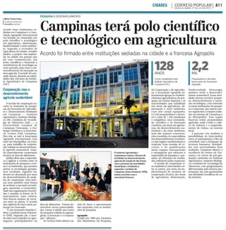 Campinas terá polo científico e tecnológico em agricultura