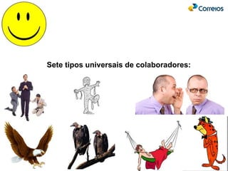 37
Sete tipos universais de colaboradores:
 