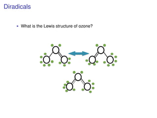Diradicals
What is the Lewis structure of ozone?
 