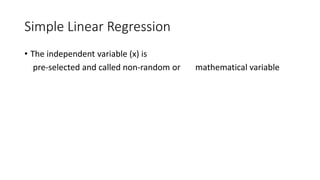 staticstical correlation and linear and logistic regration .pptx | Science