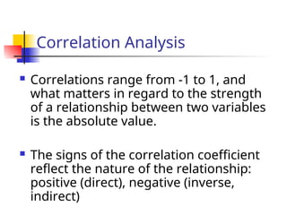 Correlation and association analysis presentation | PPT