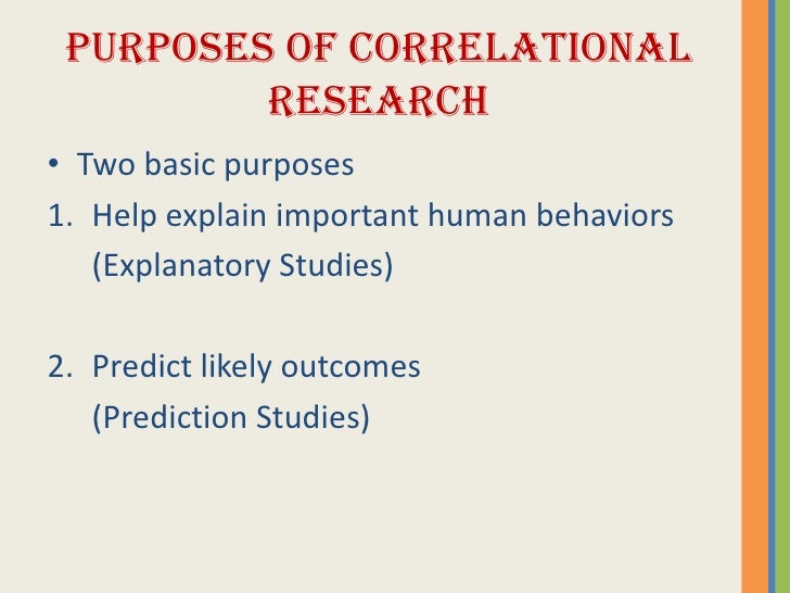 Correlational research