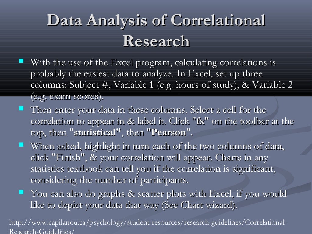 correlational research design